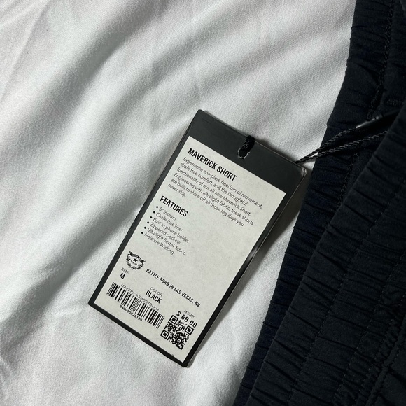 Barbell Maverick Men's Black Athletic Shorts size Medium NWT - Picture 3 of 13